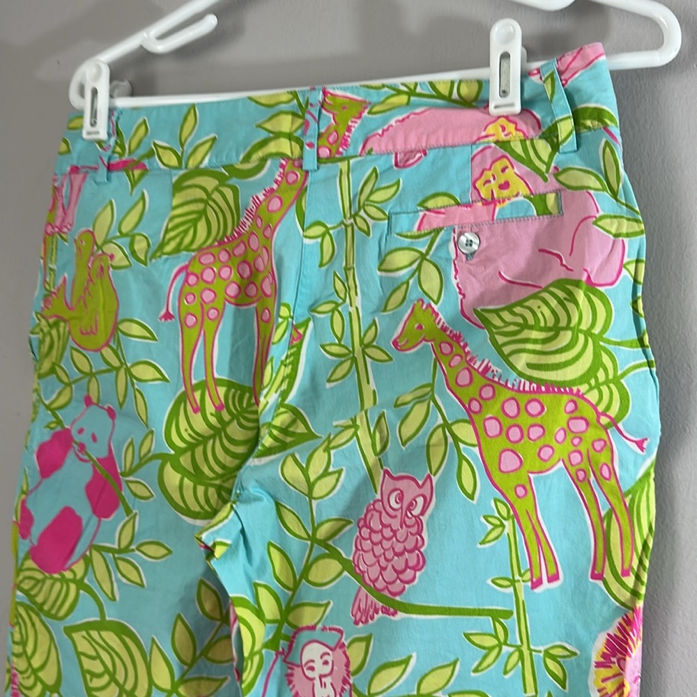 Lilly Pulitzer women's Lilly cropped pants Zoo jungle San Diego - Picture 5 of 7